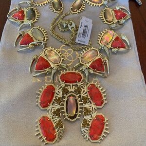Kendra Scott Odessa Necklace Ted & Gold Rodeo Exclusive New